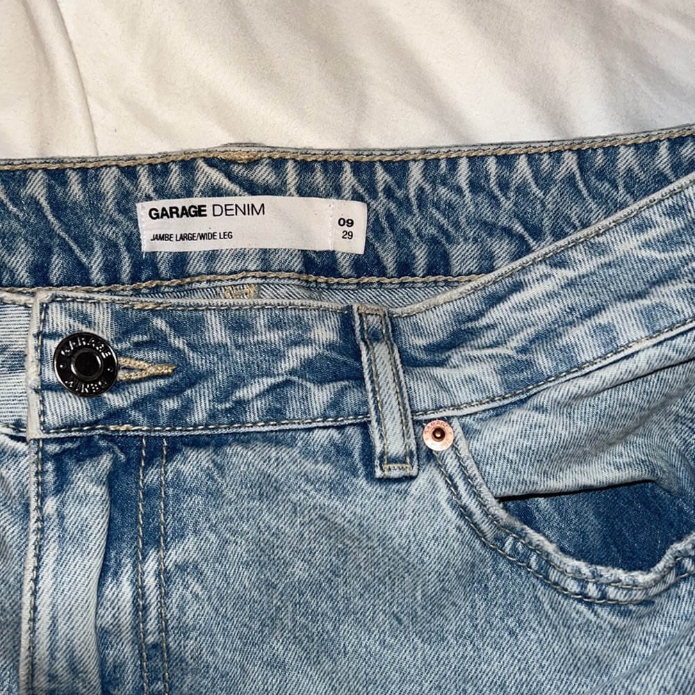 Garage wide leg jeans